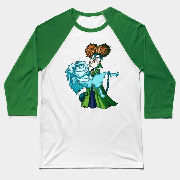 Hocus Mansion: Gus X Winifred Baseball T-Shirt by DrCrafty